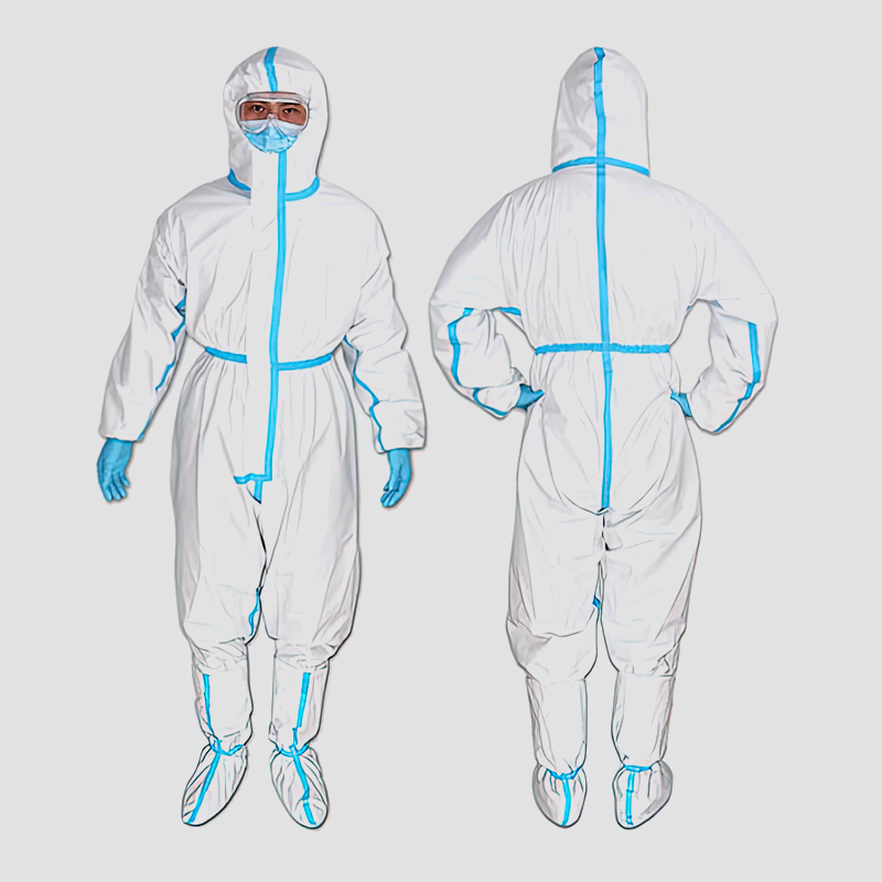 ワンピースの白い防護服がほこりや微生物を防ぐのに効果的なのはなぜですか?